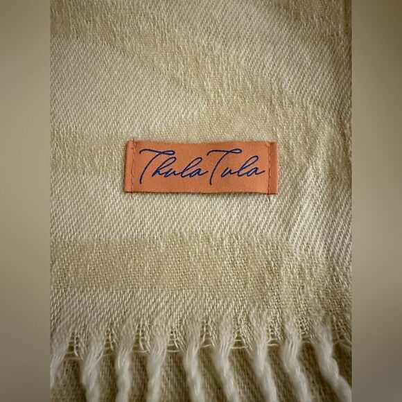Thula Tula African Zebra Blanket Ivory NWOT - Picture 6 of 9